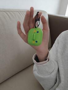 1 pieza Estuche para auriculares Bluetooth, estilo Jiji de boca grande, adecuado para AirPods4, también se adapta a los estuches de AirPods3 y Apple Pro2. Estuche protector de silicona para auriculares/Caja de auriculares/Tanque de aire para auriculares con correa para el cuello y correa para teléfono móvil, Estuche de batería portátil, Aeropuerto, Estuche para auriculares, Adecuado tanto para hombres como para mujeres (Universal) - Auriculares + mosquetón - Ver 5