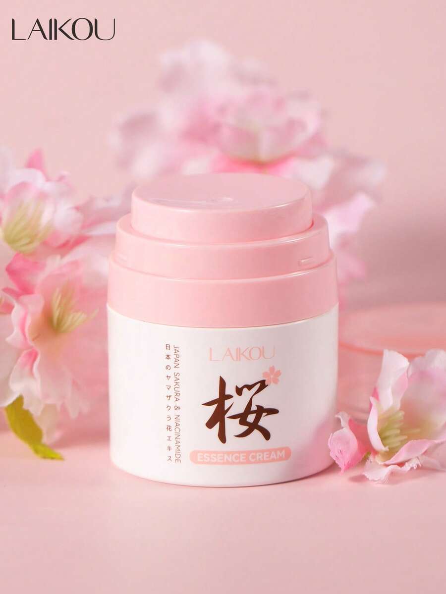 1 hũ kem dưỡng ẩm mặt LAIKOU Nhật Bản tinh chất hoa anh đào, 50g, kem dưỡng ẩm sâu, chống nhăn, làm trắng da, thích hợp làm quà tặng chăm sóc bản thân cho phụ nữ, mẹ, vợ, chị em gái, thiếu nữ, bạn gái, bà. - Hoa anh đào - Xem 1