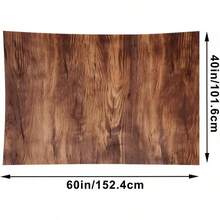 1pc Brown Wood Grain Funny Tapestry With Natural Texture Detail, Machine Washable Polyester Fabric, Warm Tone, Durable, Rustic Style, Wall Hanging Art, Suitable For Home Decor, Bedroom, Living Room, Dorm, Rustic Home Ornament, Indoor Wall Decoration - 1PC - 查看 2