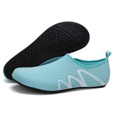 男士轻便夏季沙滩鞋，成人速干水鞋，赤脚防滑沙滩鞋游泳鞋，适合沙滩、河流、泳池、湖泊、冲浪等场合。 - 淺藍色 - 查看 6
