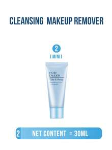 Estée Lauder Take It Away Makeup Remover, 30/200ml, 2-In-1 Water-Oil Balanced Makeup Remover And Cleanser, Gentle Yet Effective, Easily Removes All Makeup (Including Waterproof), Infused With Jojoba Seed Oil And Squalane, Soothes Skin, Suitable For All Skin Types, Best-Selling Refreshing And Mild Cleansing Product. - Estee Lauder Light Blue Cleansing Milk - View 11