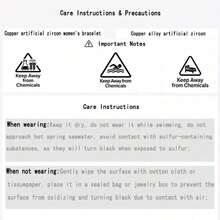 1pc Elegant Couple Bracelet, Copper Inlaid Zirconia, Exquisite Heart-Shaped Splicing, High Luster, Luxury Women Tennis Bracelet, Gift For Friends - Love Model - View 10