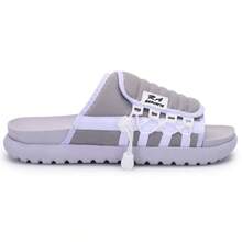 Asuna 3.0 Casual Polyester Lace-Up Outdoor Slippers - Gray With White - View 1