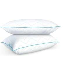 Soñare Almohadas 2 Pack Zigzag Estandar Tradicional Blanc - Blanco - Ver 3