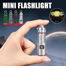Nueva Mini Linterna Brillante Zoom de Aleación con Carga Rápida Tipo-C, Linterna de Collar de Aleación - flash - Ver 8