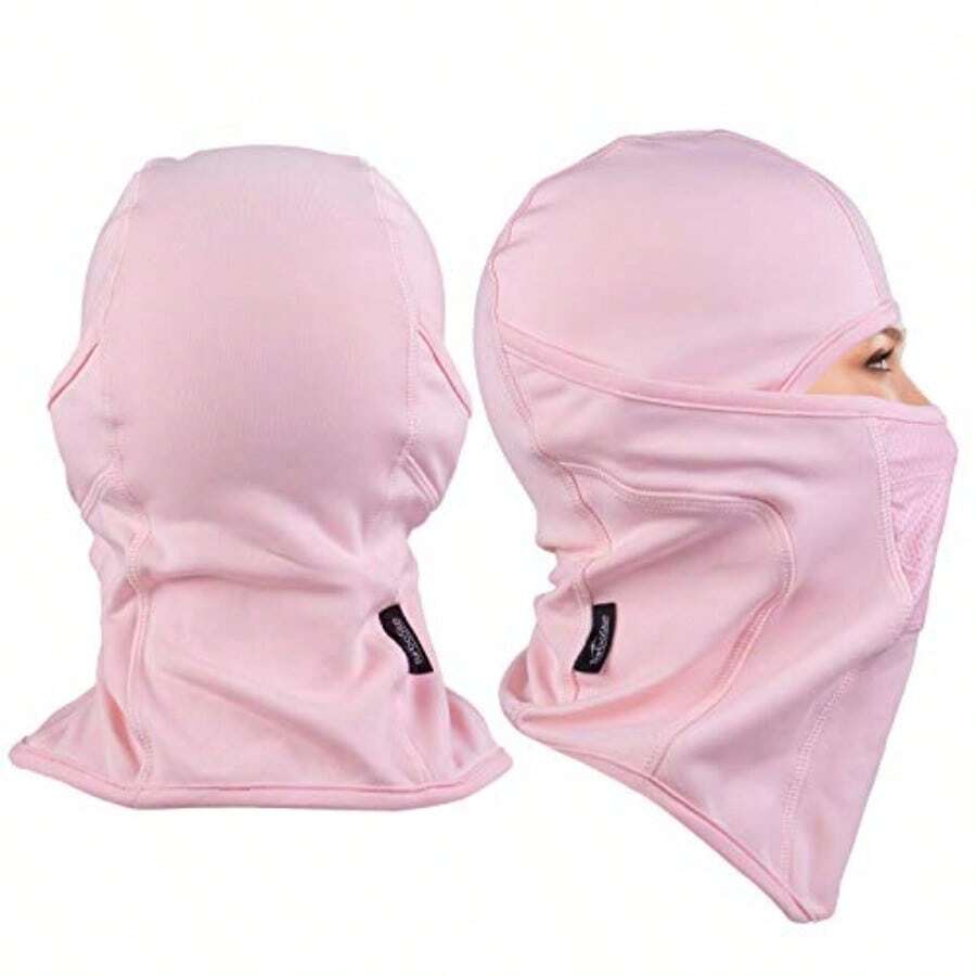 Ski Mask Balaclava Face Mask Wind Water Resistant for Cold Weather - Rosado - Ver 1