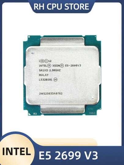 intel 英特尔至强 E5 2699 V3 2.3GHz 18 核 LGA 2011-3 CPU 处理器 SR1XD
