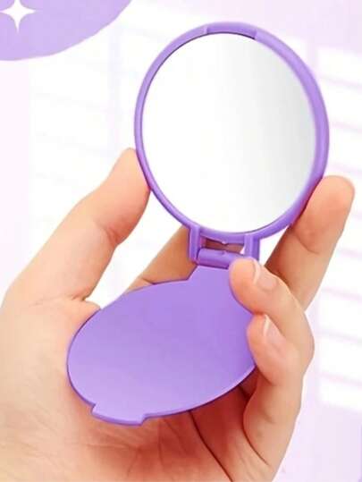 5/10个装手持小镜子，便携式化妆镜，可放于钱包，旅行必备，学生宿舍梳妆镜