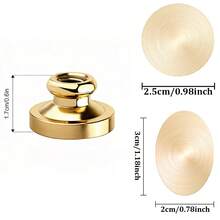 BAOFALI 1个压花花卉图案蜡封印章头（无手柄），包含玫瑰、蒲公英、郁金香等图案。 - Stamp Head only - 查看 11