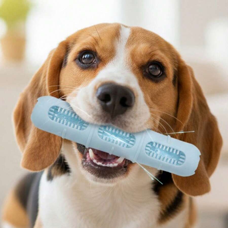 Dog Chew Toys Bite-Resistant Slow-Feeding Interactive Dog Toys For Teeth Cleaning, Pet Training, Playtime And More - Màu xanh lam - Xem 1
