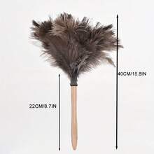 Reusable Synthetic Fiber Feather Duster With Wooden Handle - Soft And Non-Shedding, Ideal For Cleaning Homes, Cars, And Electronics. No Power Needed, Versatile And Quiet. - Multicolor - View 10