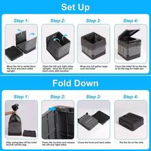 Portable Folding Toilet With Lid - Camping, Boating & Outdoor Travel Emergency Use - Includes Trash Bag & Storage Bag - No Electricity Required - Space-Saving Design For Cars, Trucks & RVs - Durable Plastic - 1 套裝 - 查看 6