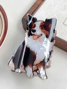 Fashionable Versatile Casual Cute Dog Hair Claw Fashion Claw Clip Beach Hair Clip Women Hair Accessories - Black - View 12