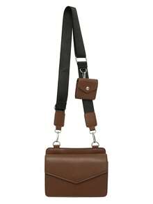 Men's Shoulder Bag - High-End Dark Minimalist Square Bag, 2-In-1 Combination Bag, Men's Versatile Envelope Box Crossbody Bag - Multicolor - View 11