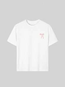 Áo thun in khẩu hiệu "Chúa ở trong nàng, nàng sẽ không sa ngã - Thi thiên 46:5" dành cho bé gái tuổi teen, chất liệu mềm mại và thoải mái, thích hợp cho các bé gái mặc khi đi du lịch, nghỉ mát, chơi thể thao ngoài trời, mặc hàng ngày, đi chơi thông thường, lựa chọn tốt nhất! Áo thun thời trang đa năng dành cho bé gái tuổi teen mùa xuân và mùa hè. - trắng - Xem 9