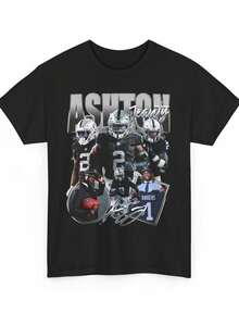 Ashton Jeanty V2 Las Vegas Cam Ward Vintage College Football Vintage Shirt - 黑色 - 查看 1