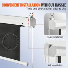 Pantalla de proyección motorizada de 100 pulgadas, 16:9, 4K, 1080 HD, automática, con control remoto, para cine en casa, oficina y cine. - Negro - Ver 5