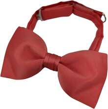 ¡RecomendadoNew Rochelle – Corbata de Moño, Pajarita de Satín, Preatado con Cinta de Cuello Ajustable y Diseño Elegante Liso Solido¡Top de Temporada - Coral - Ver 7