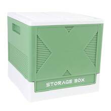 Toys Storage Box With Building Baseplate 37L Stackable Foldable Building Blocks Organizer Storage Container For Home Green - Army Green - View 3