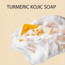 6pcs Lemon Turmeric Soap Nets Honey Glow Lemon Turmeric Soap Turmeric And Kojic Soap Honey Glow Turmeric Soap Bar Lemon Kojic Soap For All Skin Evens Out Skin Tone For Face Body - 黃色 - 查看 3