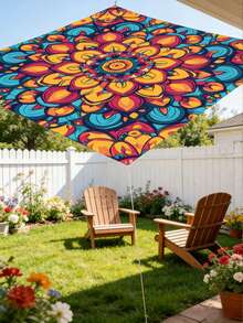 这款防水防紫外线遮阳篷采用高密度透气网布制成，并饰以渐变曼陀罗图案，非常适合户外花园、庭院和海滩使用。它配有绳索，并提供多种尺寸选择，兼具防紫外线、高密度和私密性。适用于所有季节，是花园、游泳池、露营、野餐、车棚、庭院、车辆遮阳、遮阳棚、阳台和凉亭的理想之选。 - 多款 - 查看 6