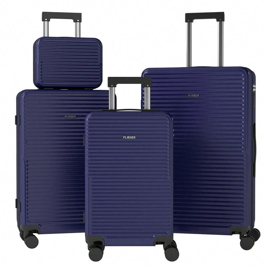 YSTYLE Set Of 4 ABS Hardside Trolley Suitcases For Travel With TSA Lock - Royal Blue - View 1