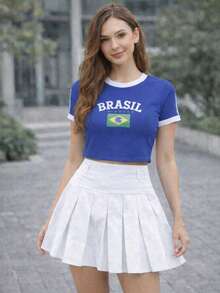 Shorts Round Skirt School Summer /CARNIVAL/SUMMER2025 - 白色 - 查看 2