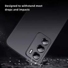 Two Black Matte Phone Cases, Suitable For Various Models Of Samsungphones, Such As Galaxy M32, Galaxy M23, Galaxy M21, Galaxy M12, Galaxy M04, Galaxy S25, Galaxy S24 FE, Galaxy S22+, Galaxy S22 5G, Galaxy A17, Galaxy A70, Galaxy A55, Etc. - Black - View 2