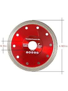 Stone Cutting Pieces, Glass Cutting Pieces, Flange Grinding Pieces, Tile Cutting Pieces, Brazed Diamond Sand Pieces, Grid Sintered Pieces, Durable And Wear-Resistant - Red Grid Tile Saw Blade - View 3