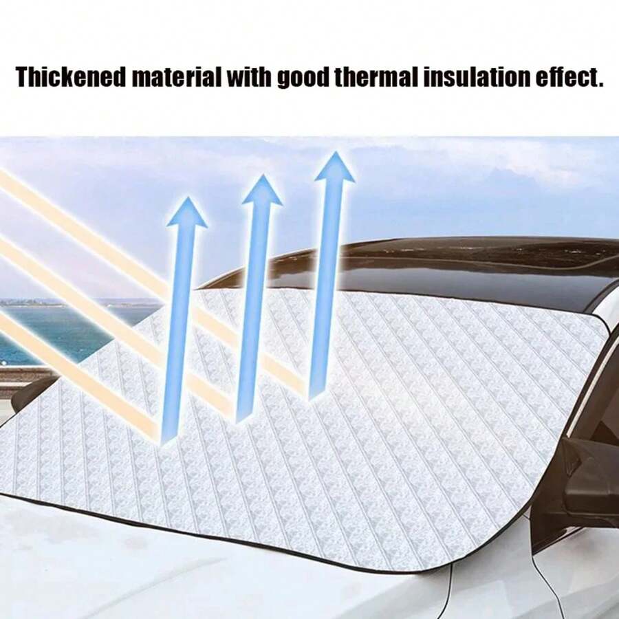 Escudo de nieve para coche, parabrisas delantero anticongelante, protector de viento de invierno, protector antitanave, cubierta de invierno impermeable y para lluvia U4S7 - Abrazadera de puerta 1 pieza - Ver 1