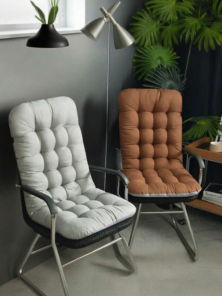 1 pieza Cojín de silla súper suave con respaldo, adecuado para oficina, sillas de ocio y mecedoras, diseño ligero