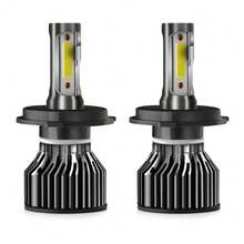 2pcs H11 H7 H4 H1 H3 H13 9005/HB3 9006/HB4 9004 9007 9012 LED Headlight Bulbs, 6500K Cool White, Bright LED Bulbs, Full Beam Automotive Headlight Bulbs, Suitable For Car Headlight, Fog Light, High/Low Beam, 400% Super Bright - Dark Gray - View 17