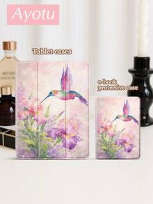 Ayotu The Tablet Case With Floral Hummingbird Pattern And Kindle E-Book Case Are Compatible With 10th Generation, 11/Air 4th/Air 7th/9.7 Inches, Kindle (11th Generation -2024 Version) (6 Inches) Kindle Paperwhite 12th Gen 2024, Making It A Stylish And Simple Holiday Gift. - Multicolor - View 10