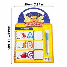 Lachilly Kid's Preschool Fun Letter & Number Tracing Drawing Book, Practice Pen Control Drawing And Coloring Workbook, Reusable ABC Alphabet Numbers Handwriting Worksheets - Multicolor - View 4