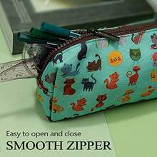 Cat Pencil Case Kitten Makeup Bag Gift for Cat Lovers Pencil Pouch Small Cosmetics Bag-035 - como en la foto - Ver 5