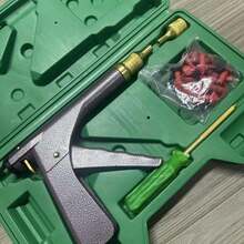 Tubeless Car Wheel Vacuum Tyre Repair Tool Kit Vacuum Tire Repair Gun Kit With, Vehicle Maintenance, Roadside Assistance, Compact Design, Portable Tool, Reliable Performance, Drivers, Emergency Kits - Green - View 3