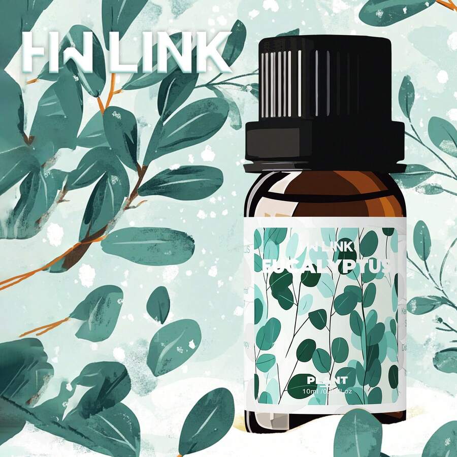 HWLINK 10ml Eucalyptus Essential Oil, Plant Essential Oil, Air Freshener, Reed Diffuser, Candle Making, Diffuser/Humidifier Essential Oil, Essential Oil Care, Mother's Day Gift, Travel Size