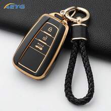 2/3/4 Buttons Camry CHR Corolla RAV4 Alphard Land Cruiser Prado Prius 2017-2022 TPU Car Key Fob Cover Keychain - B - View 16