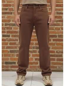 Men's Balloon Jeans - 鏽棕色 - 查看 1
