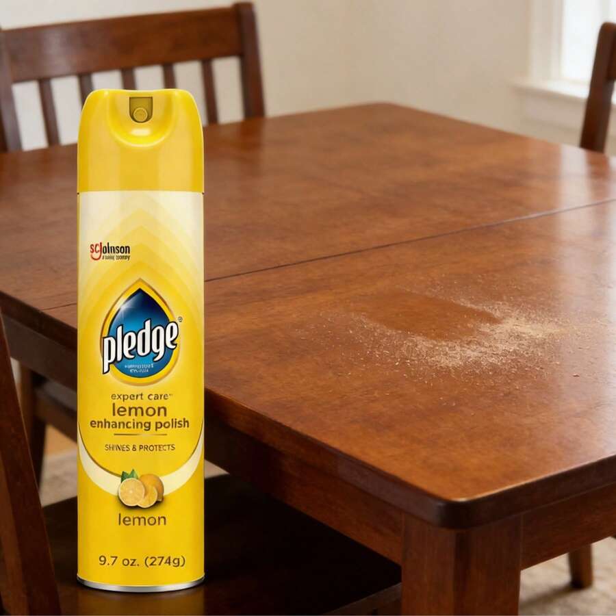 Pledge Enhancing Polish, Furniture & Wood Spray, Lemon Scent,High-Efficiency Cleaning 9.7oz - 9.7盎司(1包) - 查看 1
