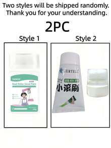 1罐墙面自涂修补漆，滚筒式墙面修补漆，白色修补漆，适用于墙壁和天花板，可覆盖污渍、划痕、涂鸦和磨损。白色水性低气味墙面漆，配有滚筒刷。 - 彩色 - 查看 14