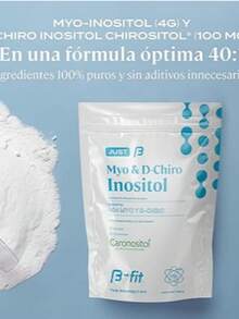B-FIT B - Myo y D-Chiro Inositol Fórmula 40:1 - Suministro para 3 Meses 90 Servicios - Alta Biodisponibilidad - Sin Aditivos - 100% Puro - Blanco - Ver 6