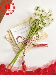 10/4 手工红白流苏，2026市场款，寓意好运，民族风饰品，适合搭配珠宝、胸针和礼盒配件 - 蝴蝶型 - 查看 2