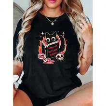Women T-Shirts - Black - View 8