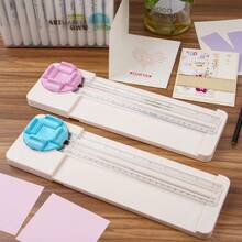 4-In-1 Rotary Paper Cutter, Multi-Functional Manual Cutting Tool, Can Cut Straight Line/Wavy Line/Dotted Line/Creased Line, Suitable For Cutting Paper/Coupons/Photos/Postcards/Cards - Multicolor - View 13