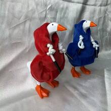 Ropa de ganso con capucha roja, funda para perilla de cambio de ropa de ganso de porche en miniatura - Multicolor - Ver 1