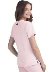 ¡Recomendado! Blusa de Trabajo KOI Next Gen 1010 para Mujer. Blusa de Temporada. - Sueño rosa - Ver 3
