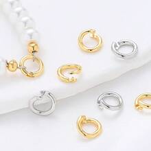 5/10pcs 8mm Copper/Silver/Gold Open Jump Rings, Suitable For Pearl Necklace, Bracelet, Jewelry Making - Jump Rings - View 8