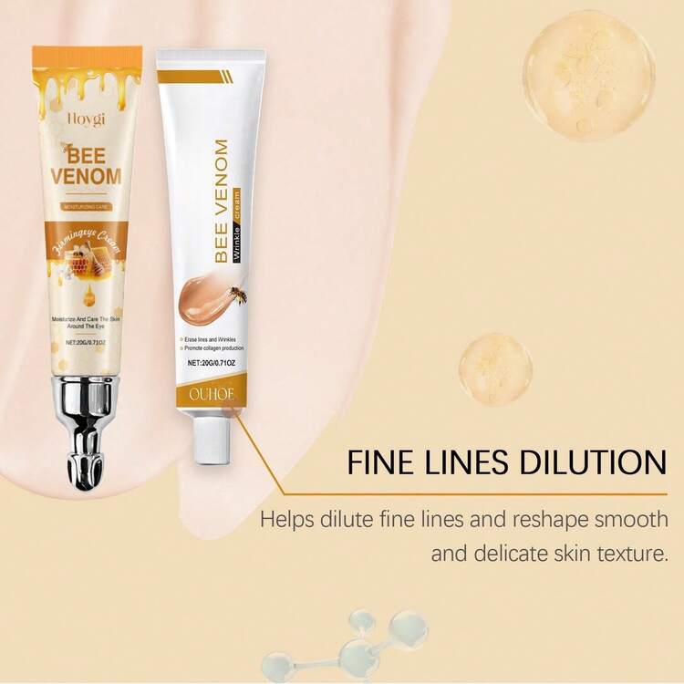 SADOER 2支/套 OUHOE 蜂胶面霜，温和保湿滋养霜，矿物油和甘油酯配方，专为深层渗透肌肤而设计，可明显改善肌肤紧致度 - 多色 - 查看 3