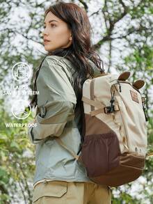 New Outdoor Backpack For Hiking, Leisure, Climbing, Travel, Sports - Khaki - View 2